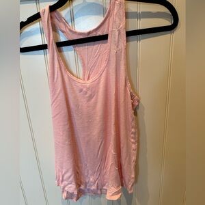 VIE ACTIVE Ladies Woman’s Size Small Pale Pink Racerback Athletic Tank T…